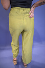 Drapeform Woven Pants - Avocado
