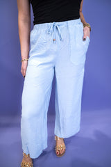 Drapeform Woven Pants - Blue