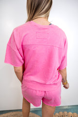 Dusty Tone Knit Set - Pink