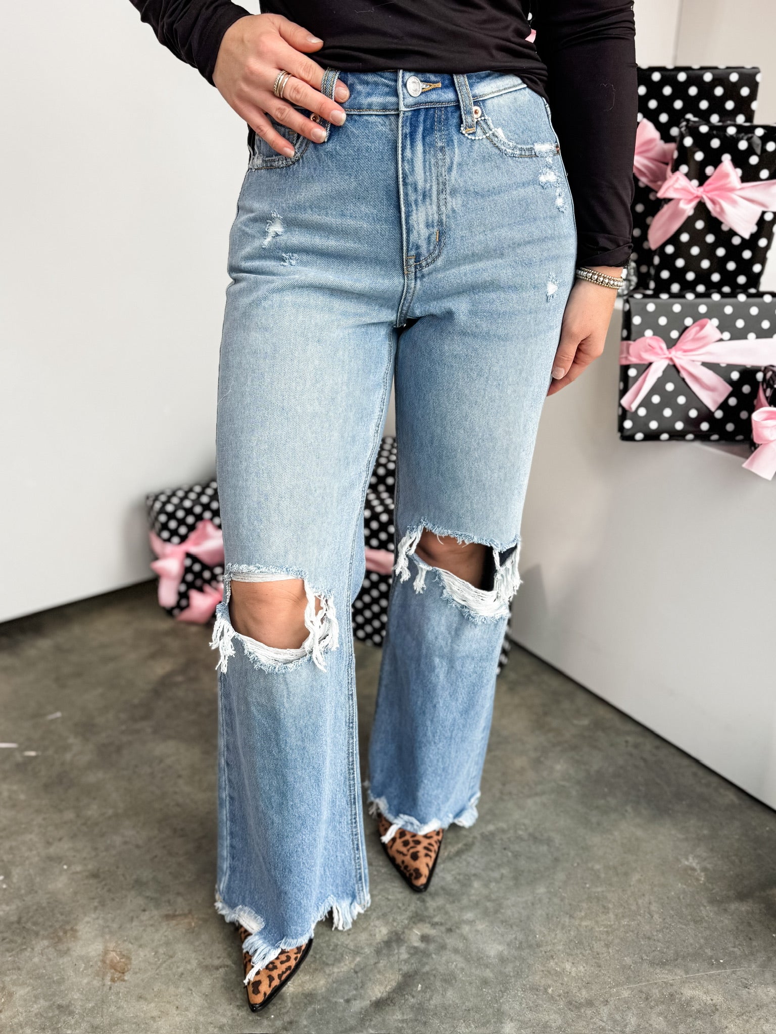 June High Rise Flare Jeans