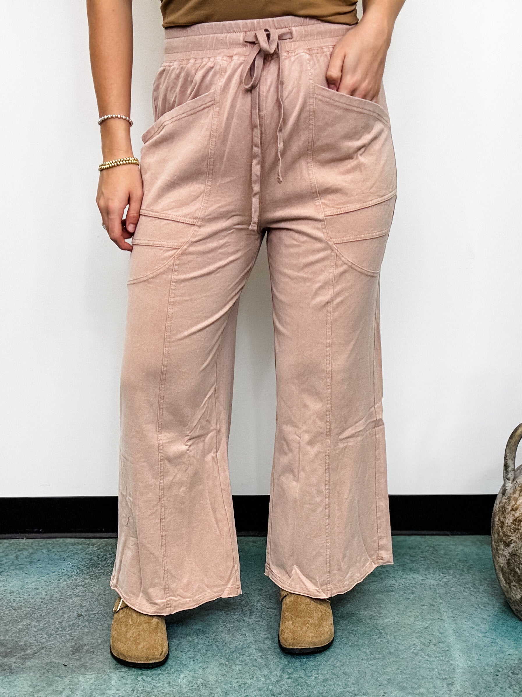 Solid Mineral Wash Pant