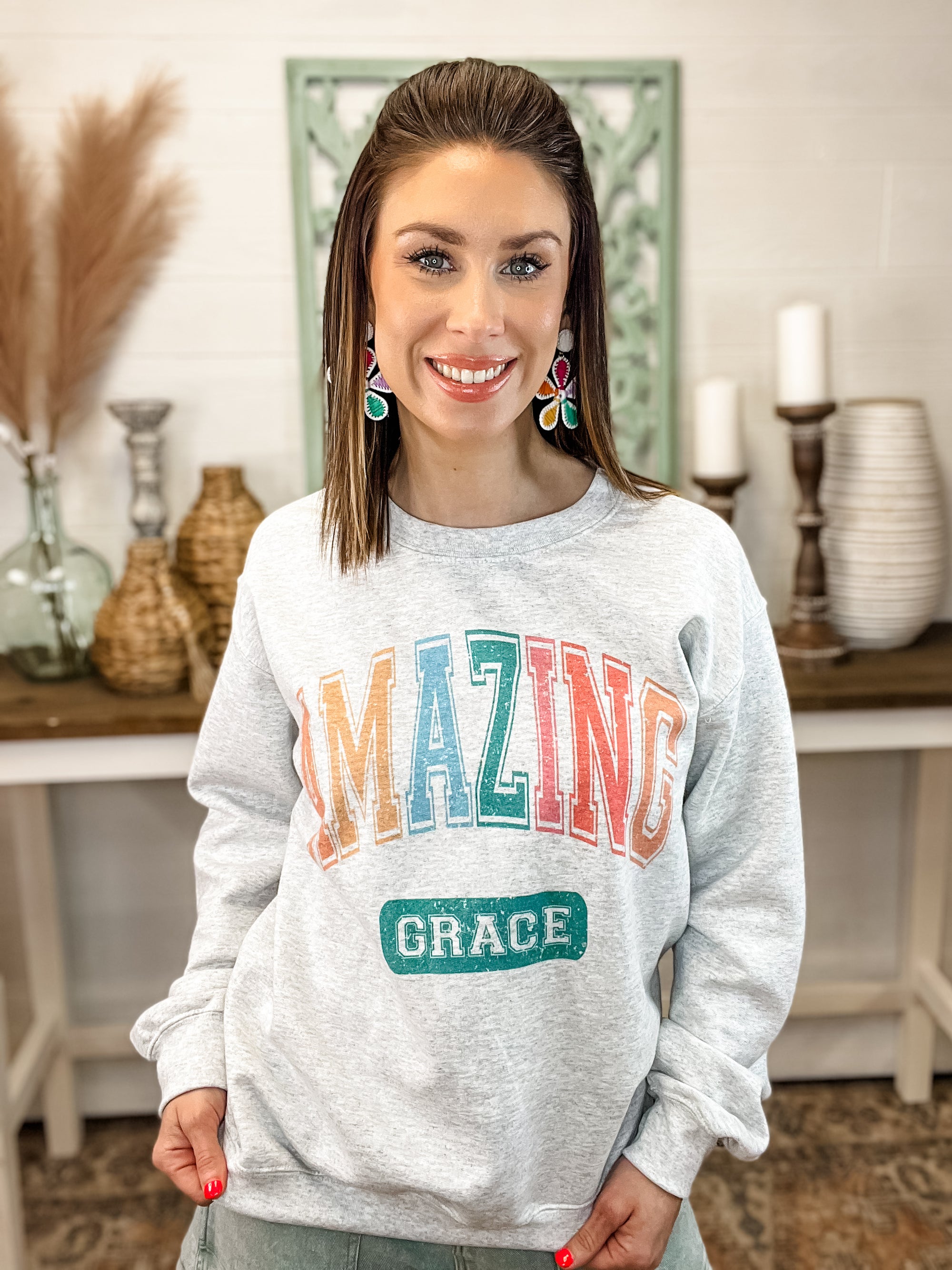 "AMAZING GRACE" Graphic Sweatshirt