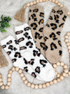 Leopard Fleece Plush Sock