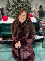 Twilight Regal Coat - Wine