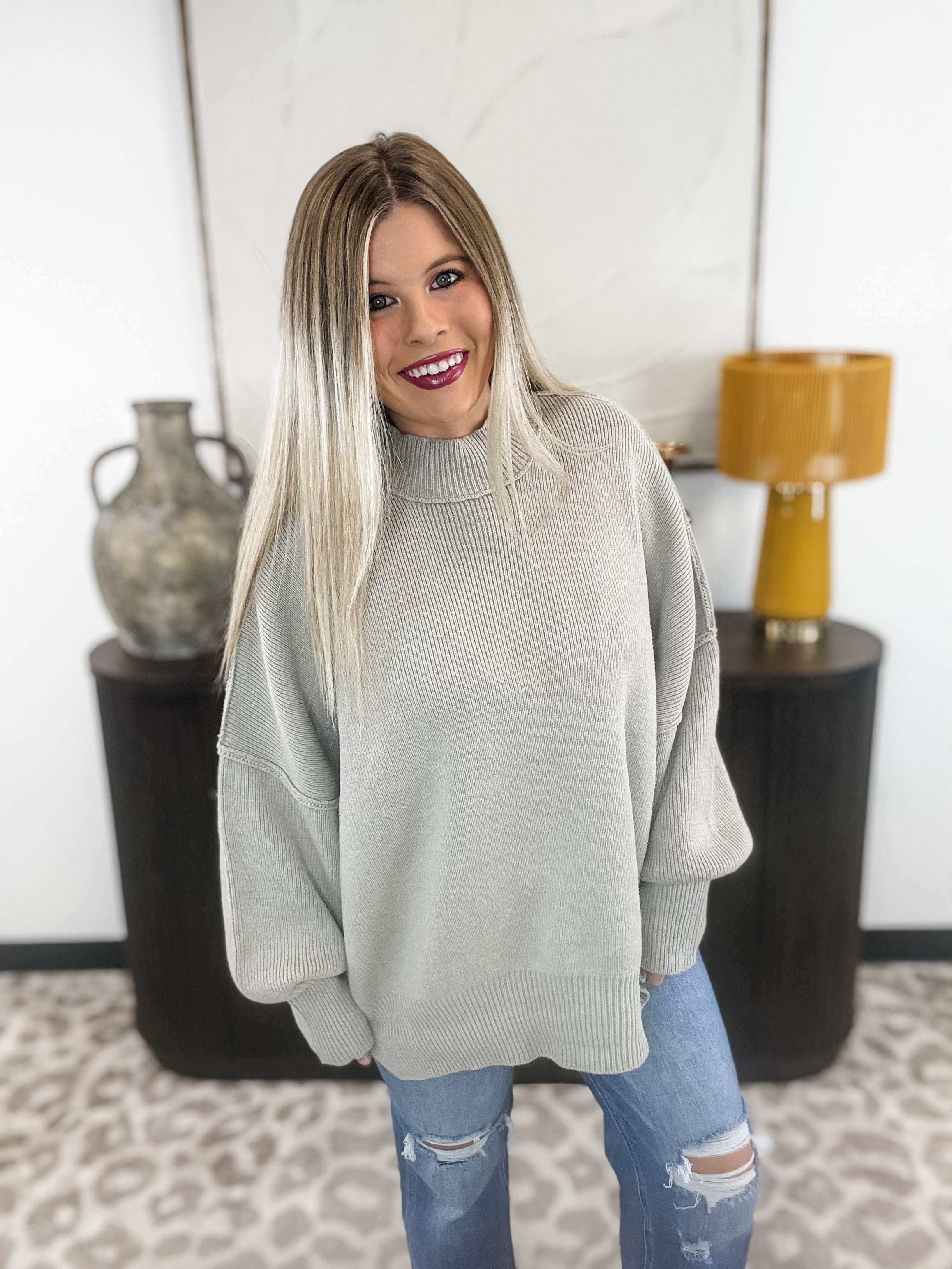Comfort Crush Sweater - Mocha FINAL SALE