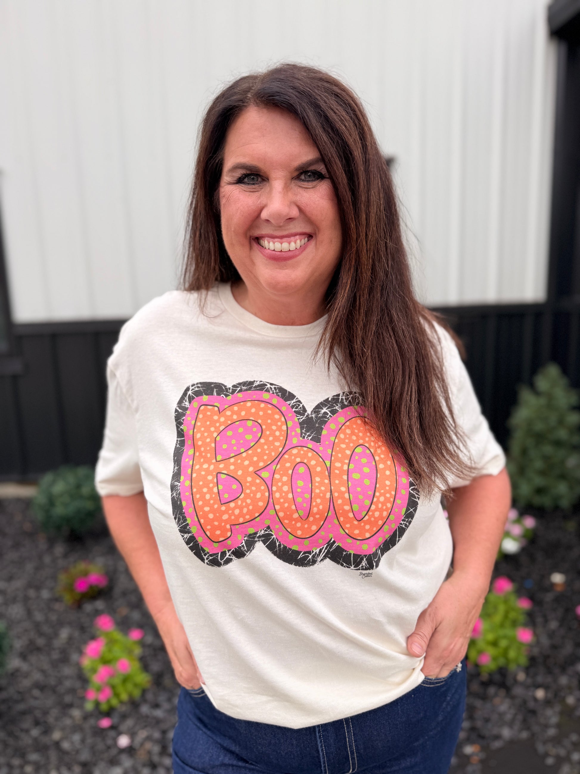 Polka Dot Boo Graphic Tee