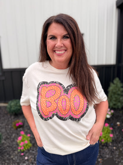 Polka Dot Boo Graphic Tee