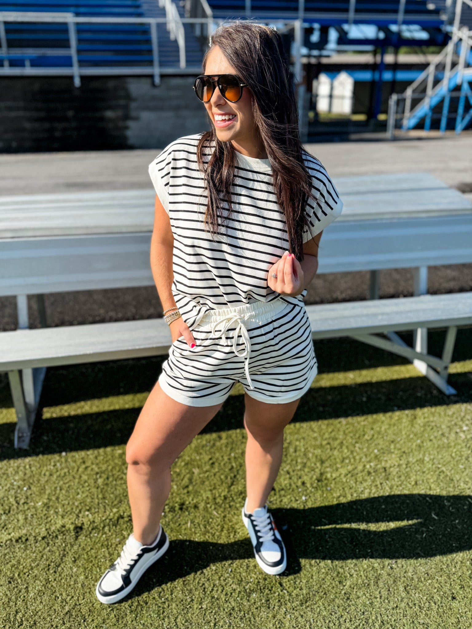 Game Ready Stripes Set - Ivory/Black FINAL SALE