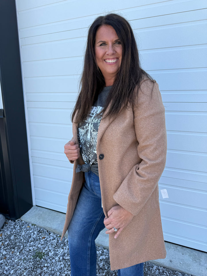 Classic Single Breasted Long Coat