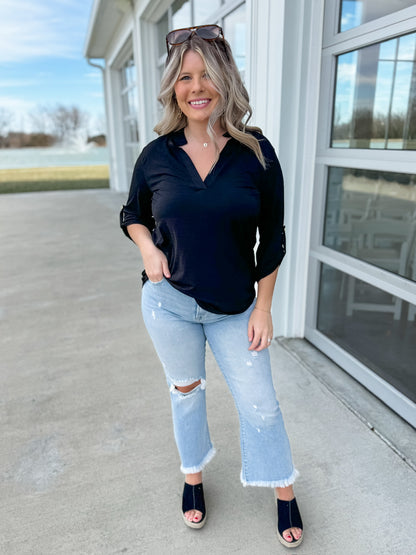 My Happy Place Top - Black *Final Sale*