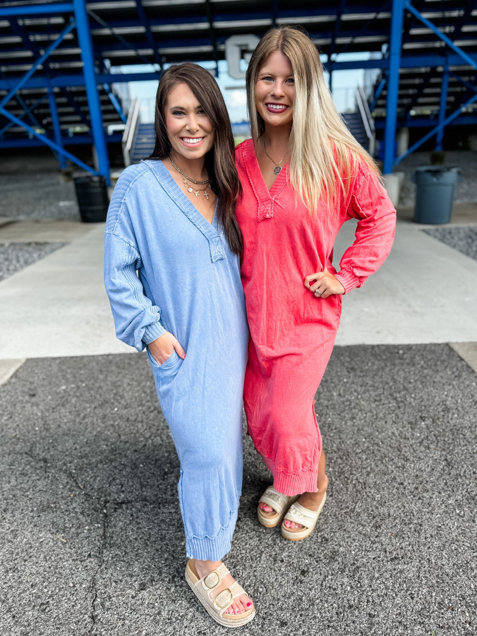 Faded Ember Dress - Coral