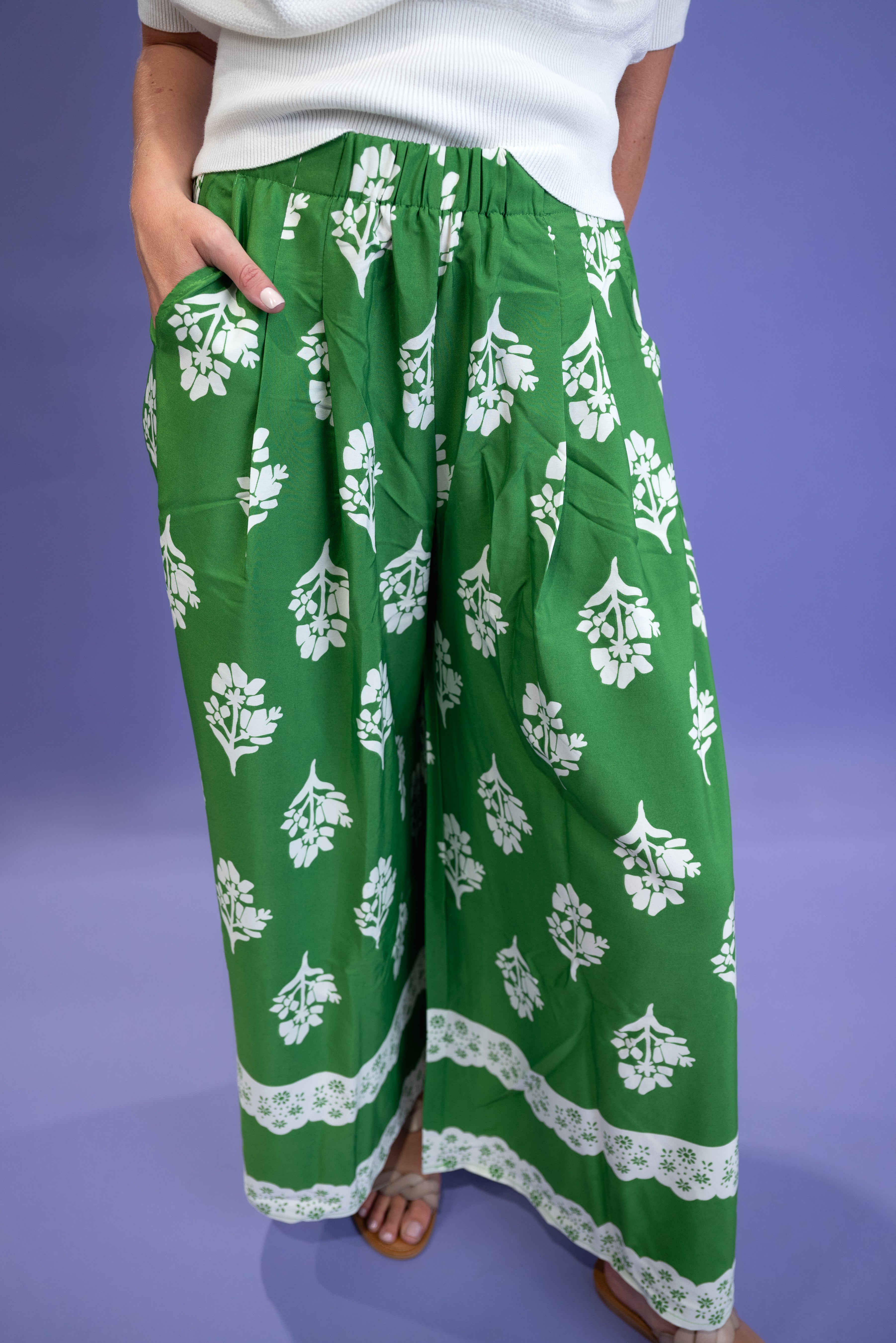 Earthy Charm Cropped Pants