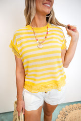 Earthy Olive Shirt With Grounded Appeal - Yellow