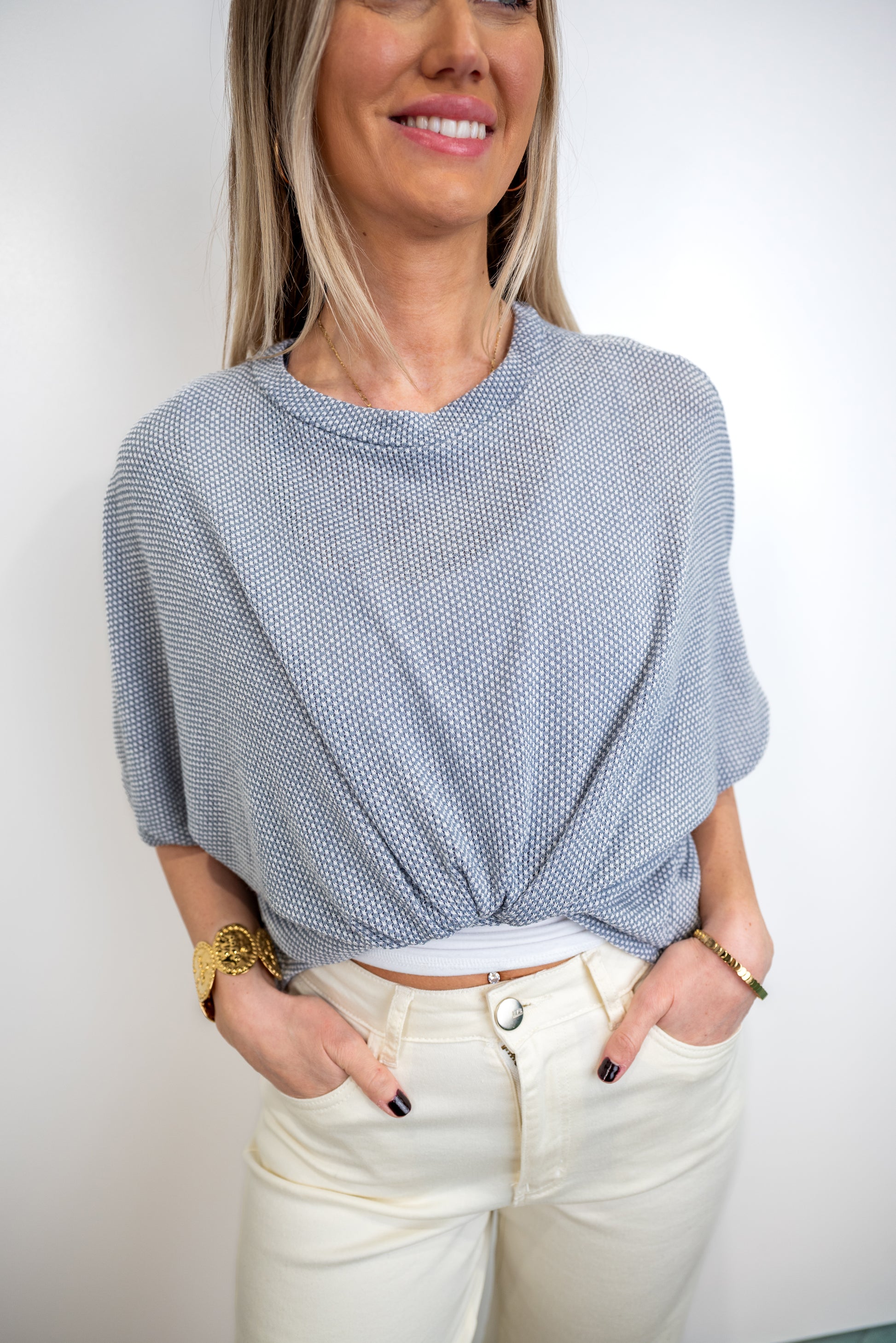 Echo Tone Jacquard Top