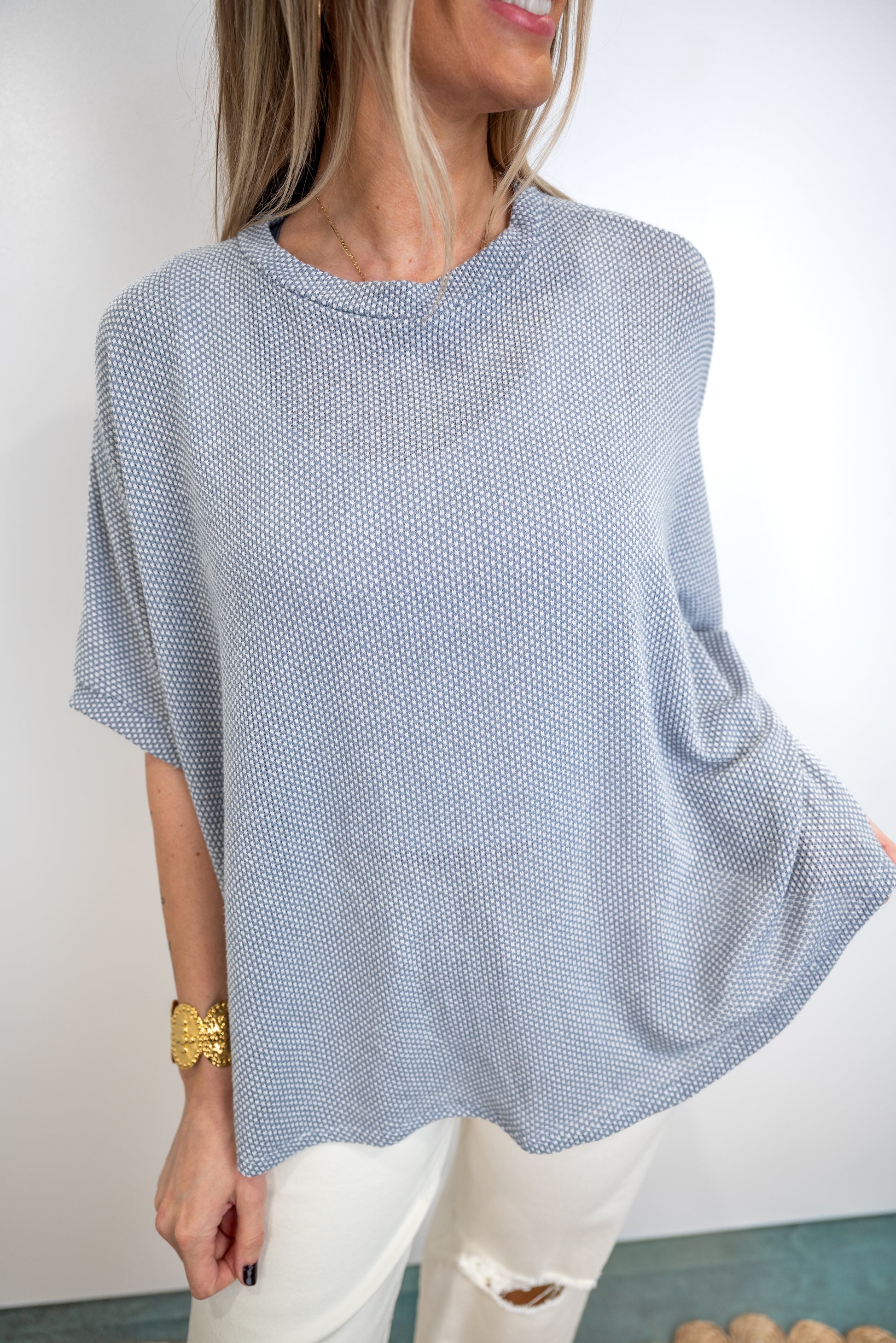 Echo Tone Jacquard Top