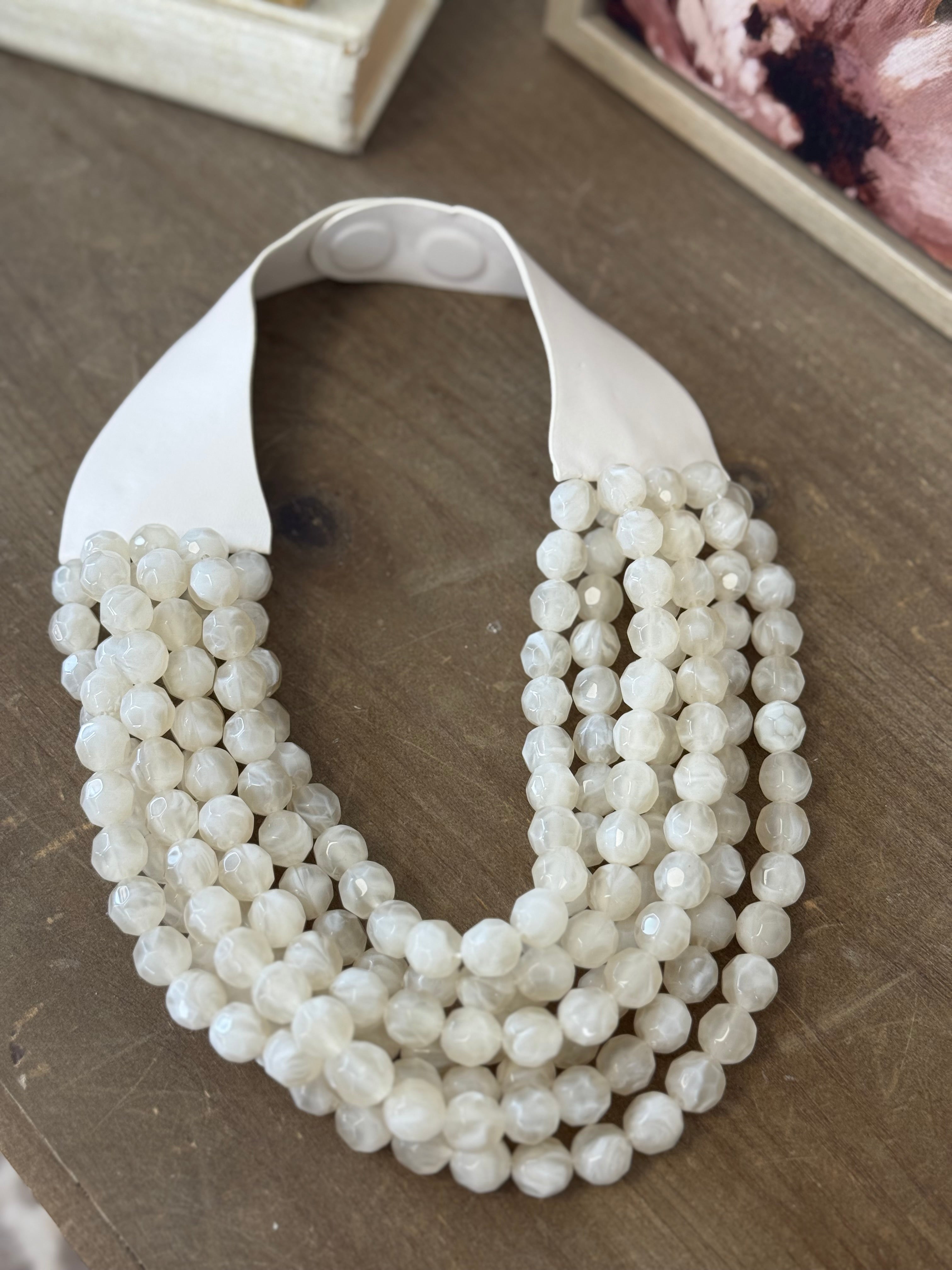 Natural Pull Necklace - Ivory