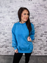 Weekend Wanderer Pullover - Blue