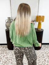 Jaded Gypsy Be Free Top - Vintage Emerald