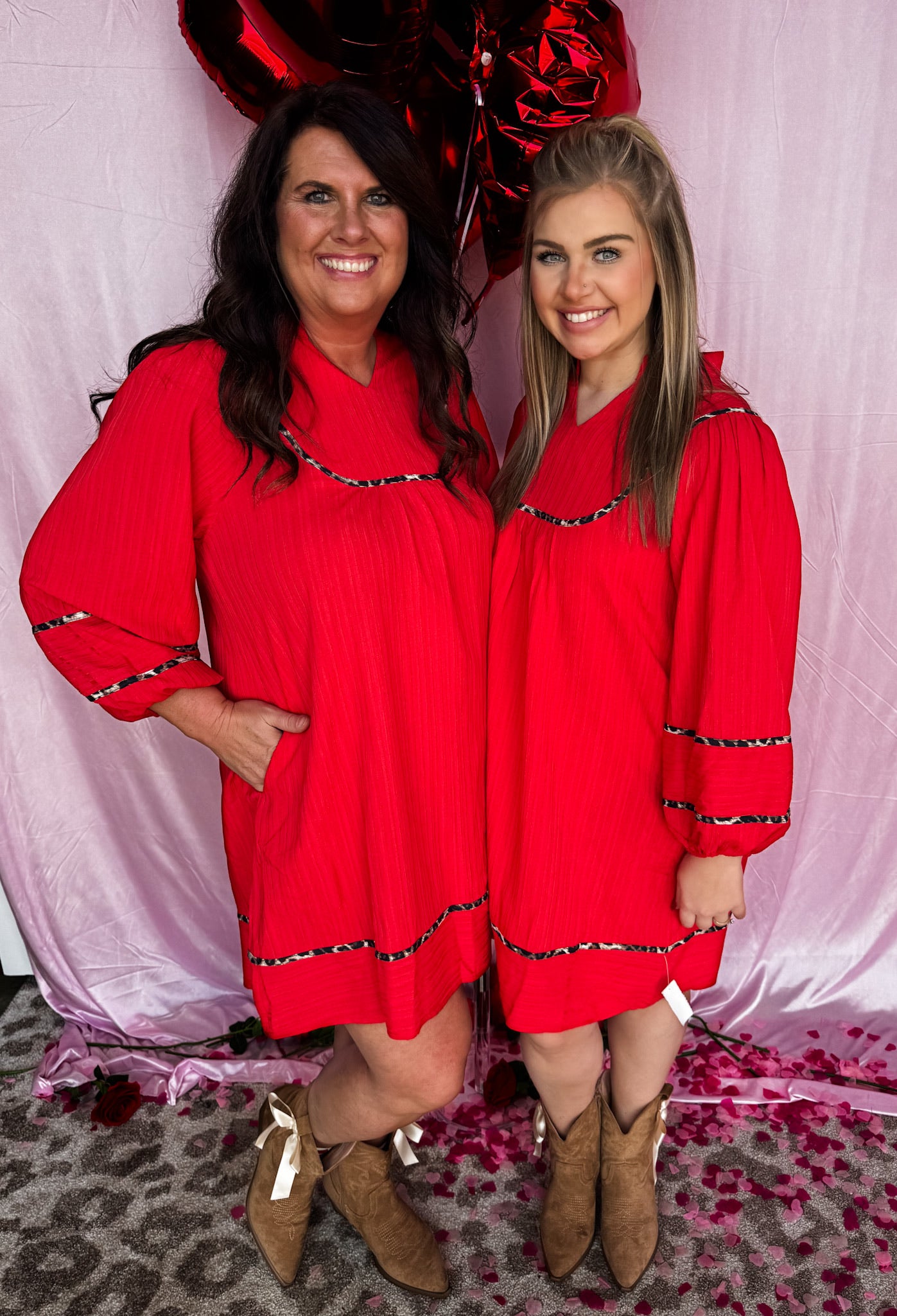 Wild Flame Leopard Dress