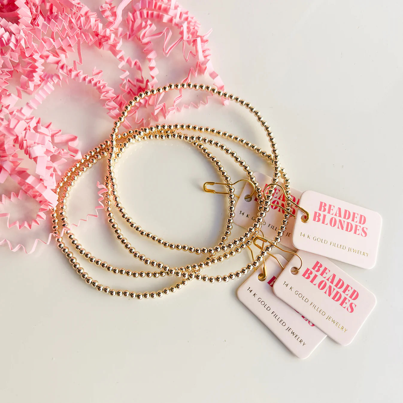 Beaded Blondes Gold Beaded Anklet