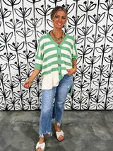 Emerald Coast Striped Cardigan