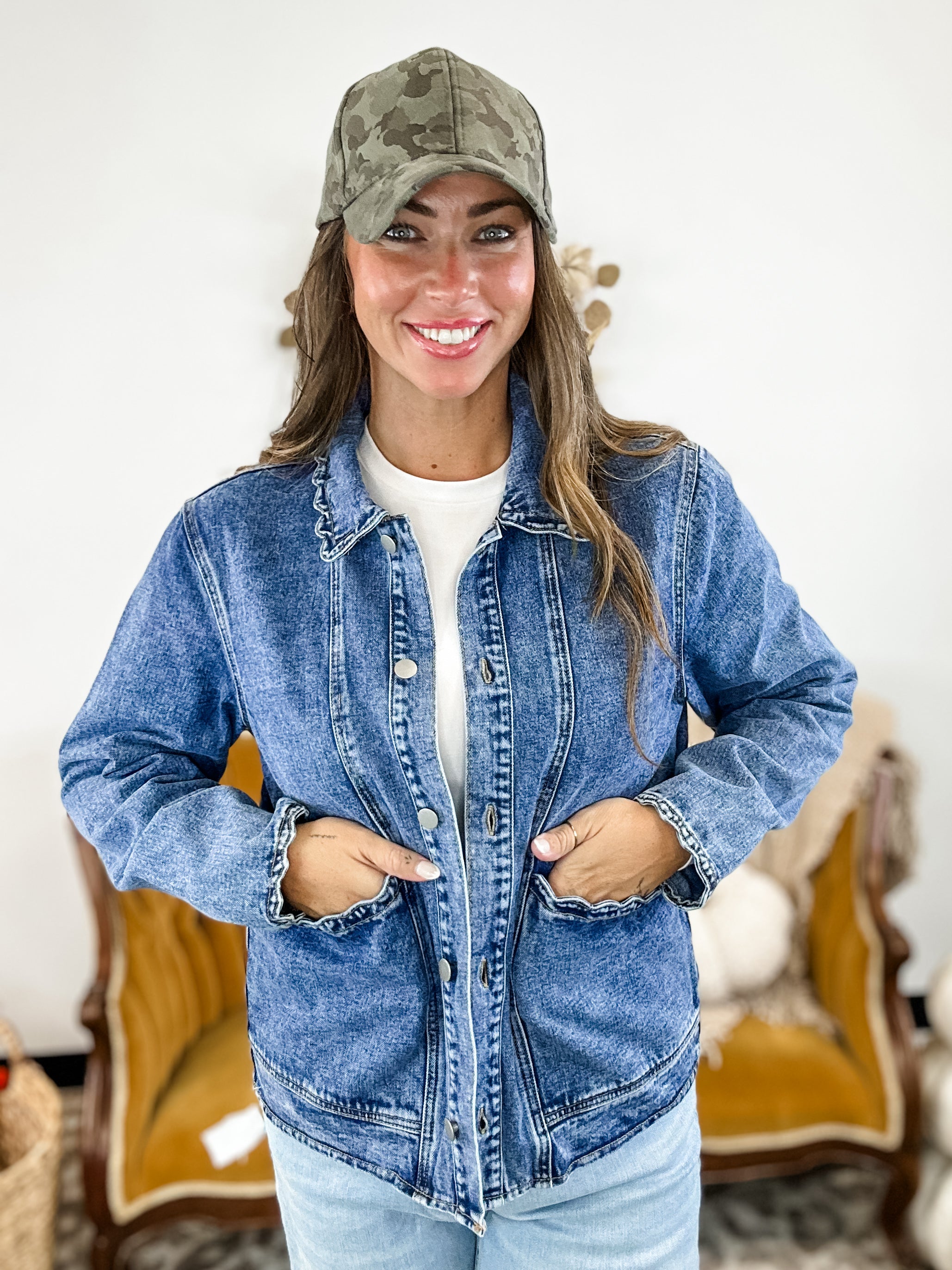 Trim & Tough Jacket - Sail Blue FINAL SALE