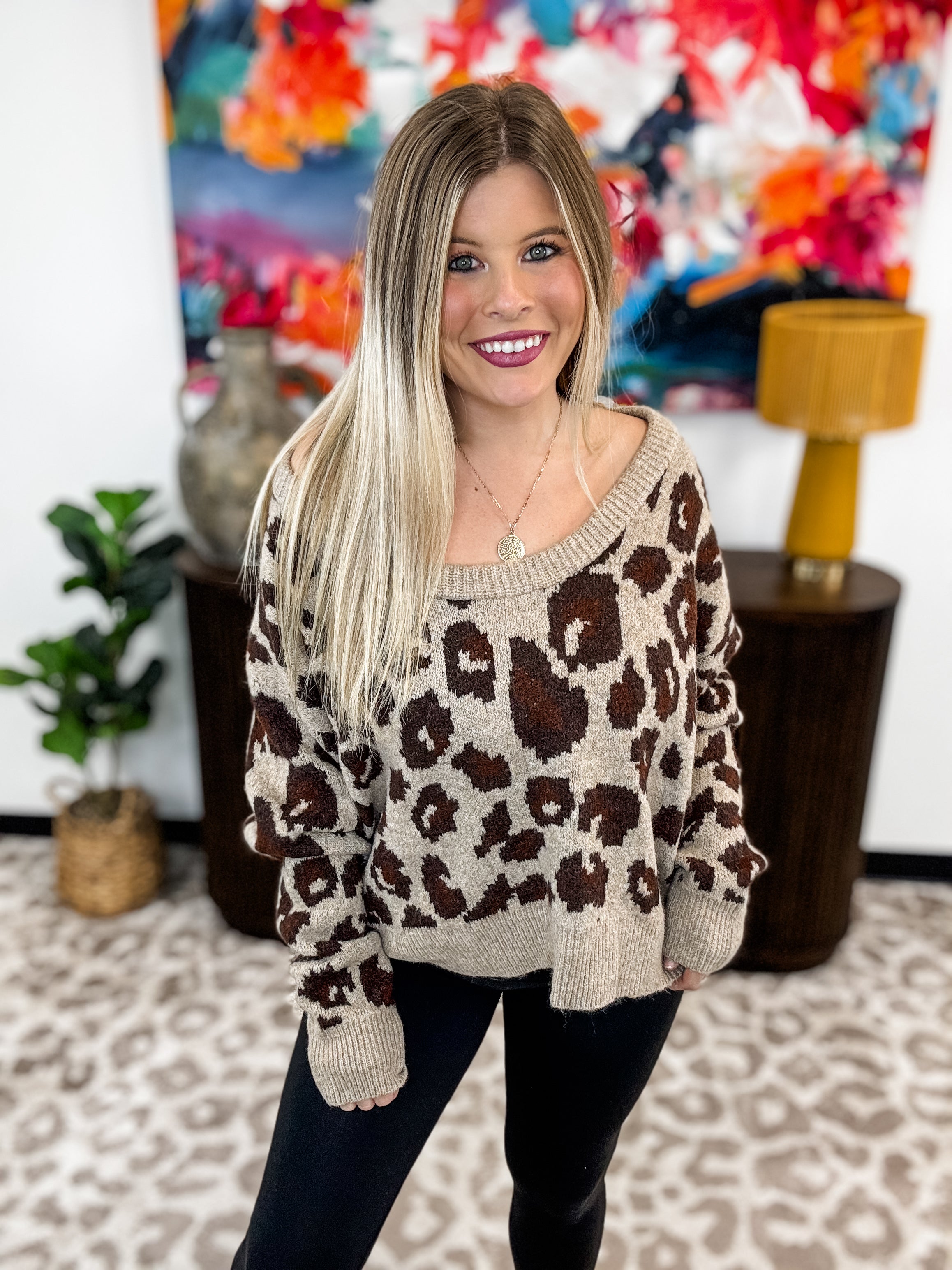 Leopard Lounge Sweater