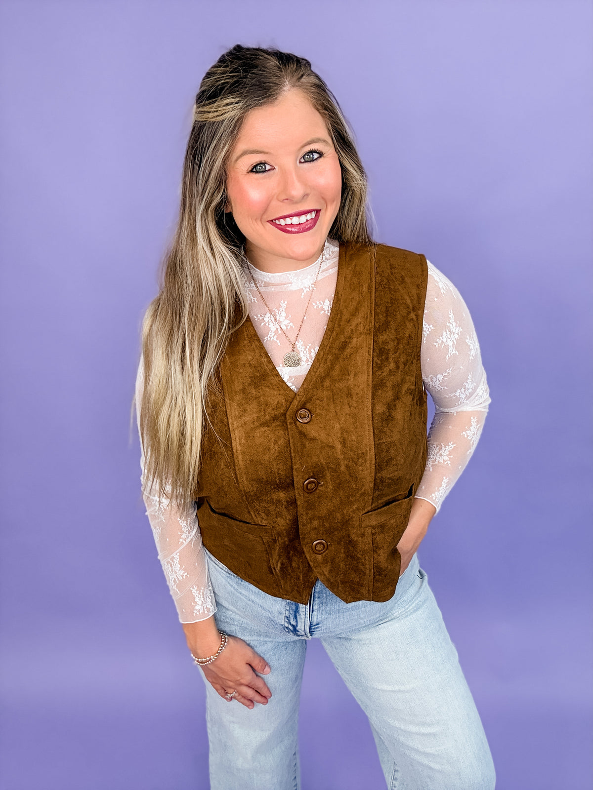 Saddle Up Suede Vest
