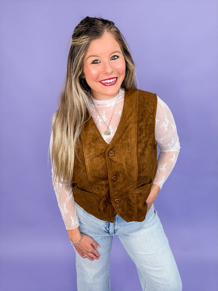 Saddle Up Suede Vest