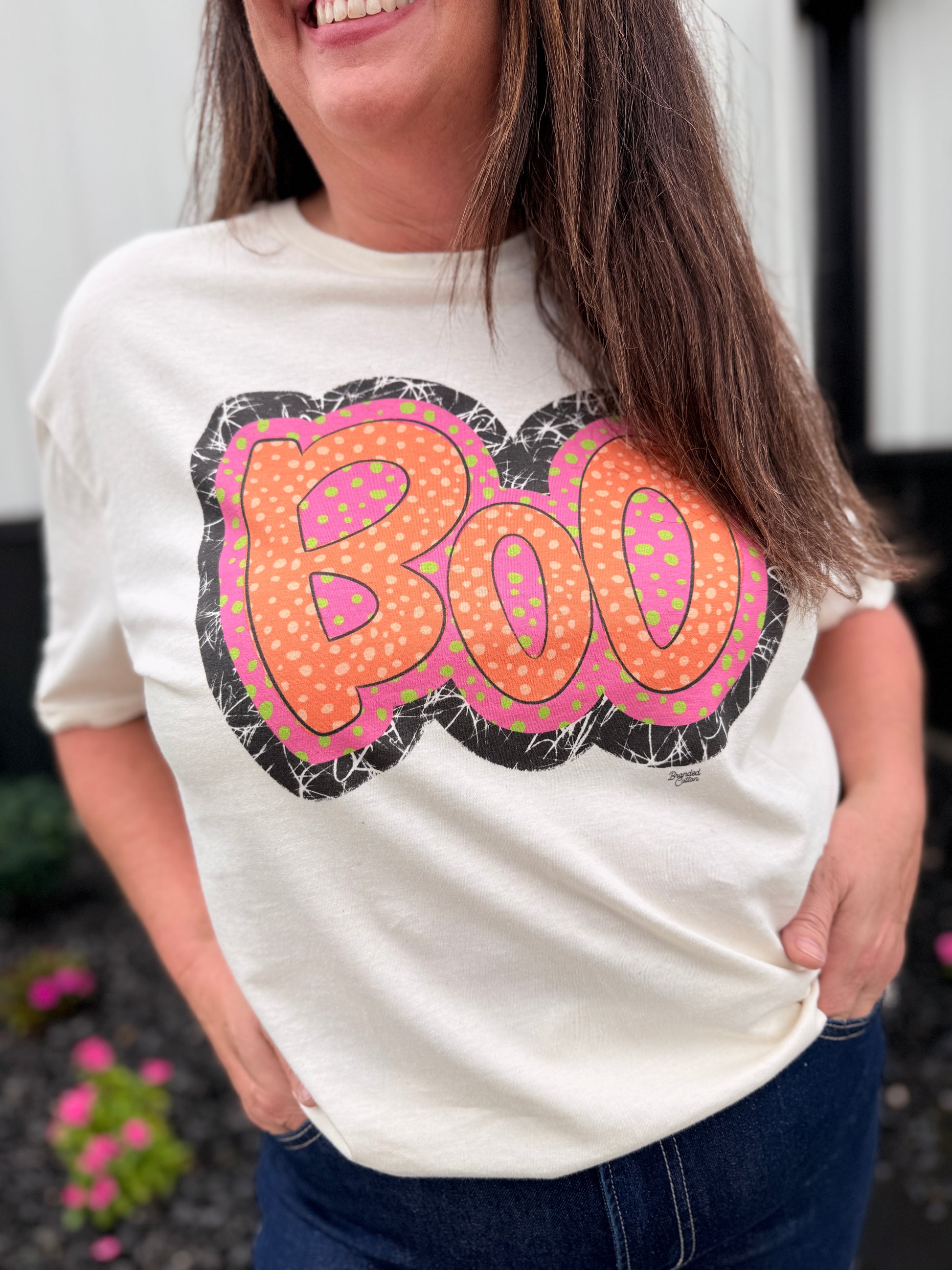 Polka Dot Boo Graphic Tee