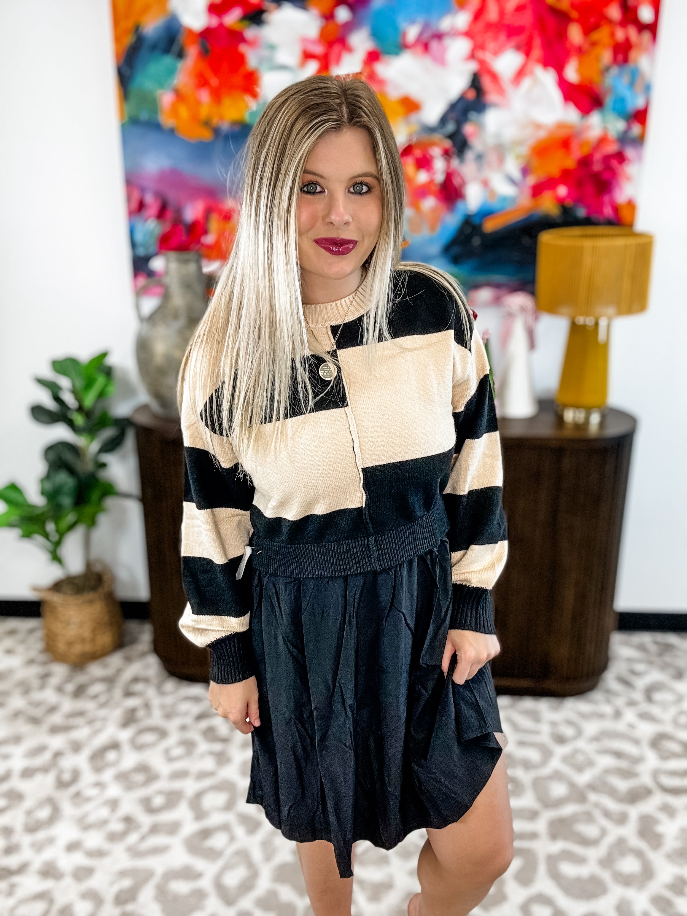 Refined Edge Sweater Dress