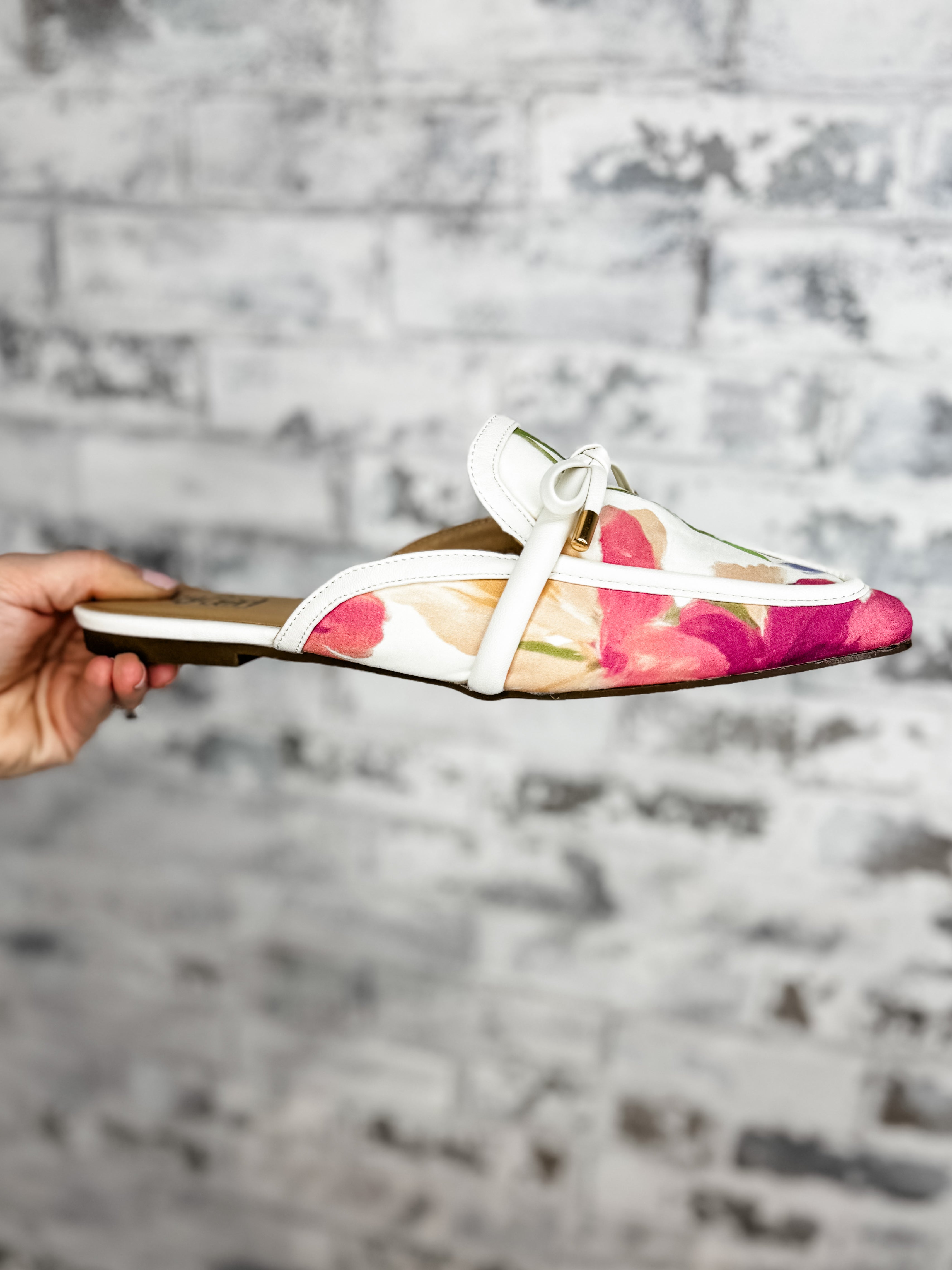 Corkys Tip Included Flat Mules - Floral