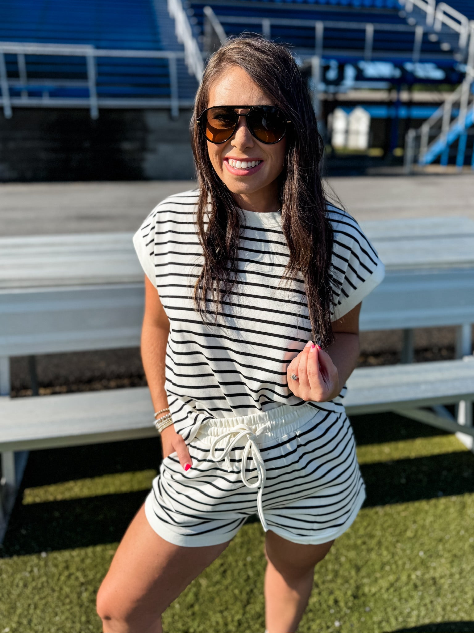 Game Ready Stripes Set - Ivory/Black FINAL SALE