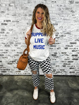 Support Live Music Graphic Tee