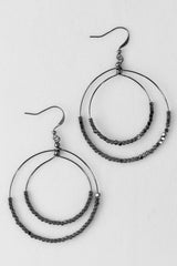 Double Circle Dangle Earrings *Final Sale*