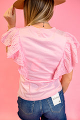 Feminine Flow Top - Pink FINAL SALE