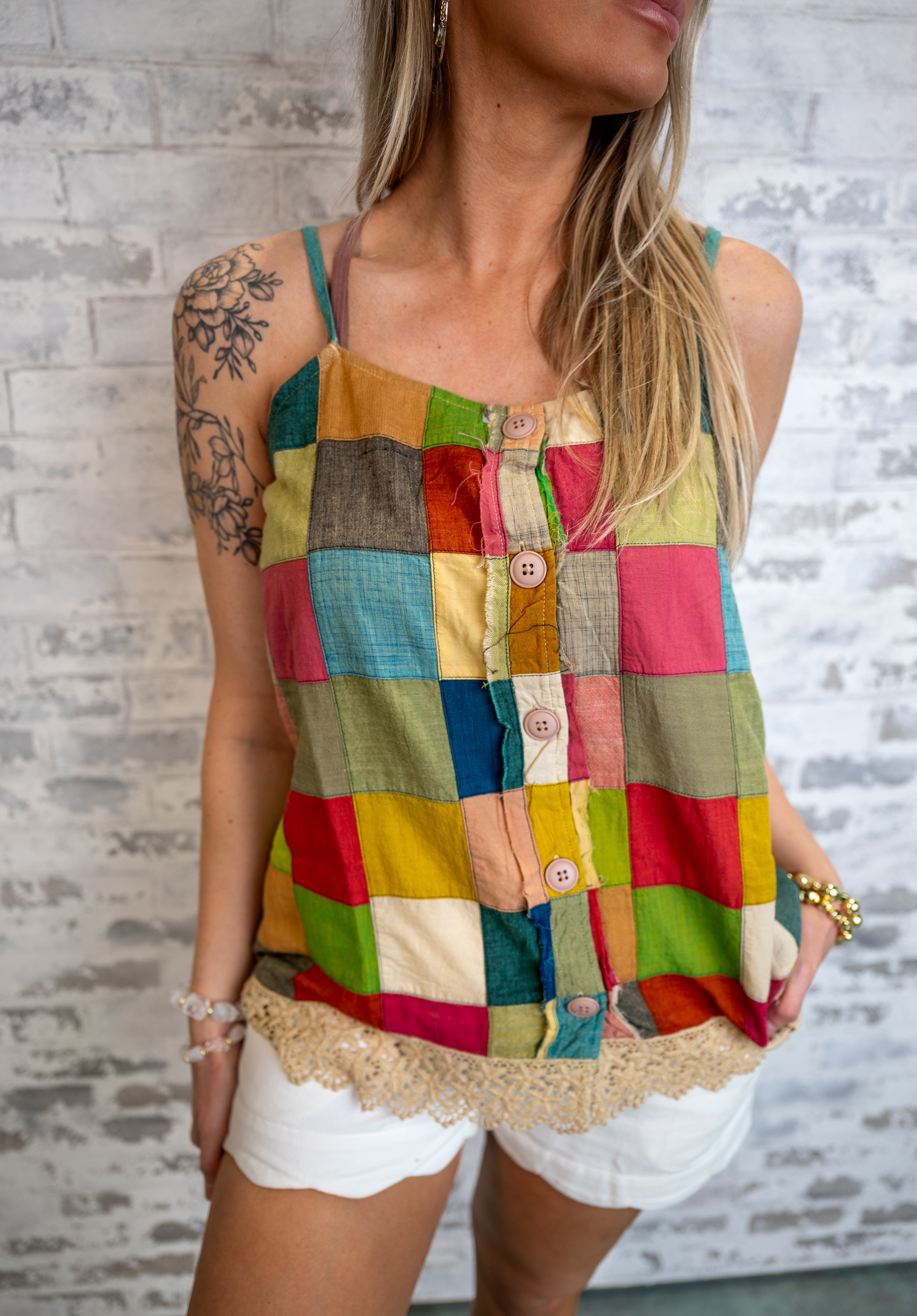 Jaded Gypsy Through The Window Pane Tank FLASH SALE FINAL SALE