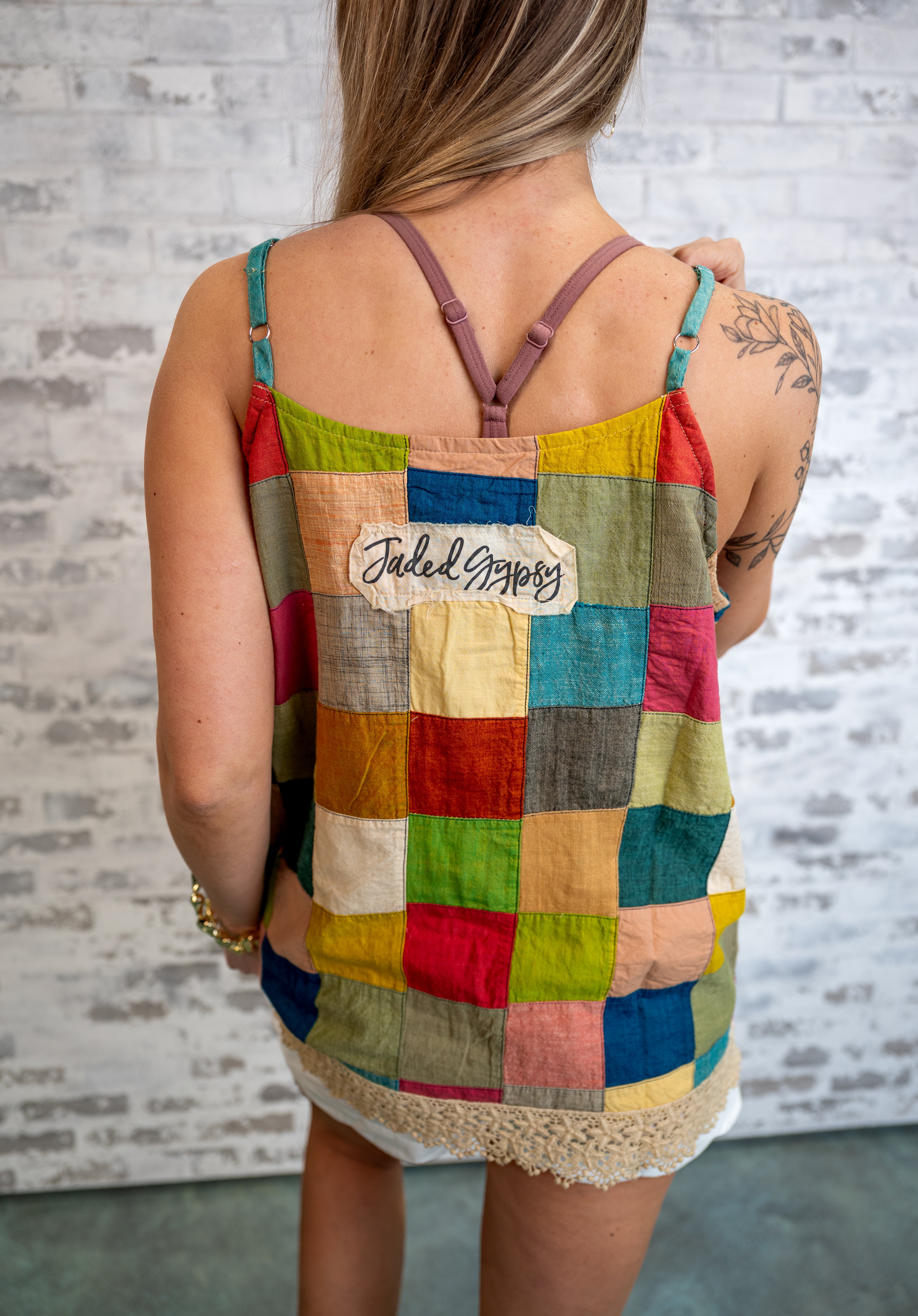 Jaded Gypsy Through The Window Pane Tank FLASH SALE FINAL SALE