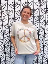 Floral Peace Graphic Tee