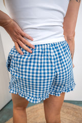 Flutter Hem Shorts - Blue