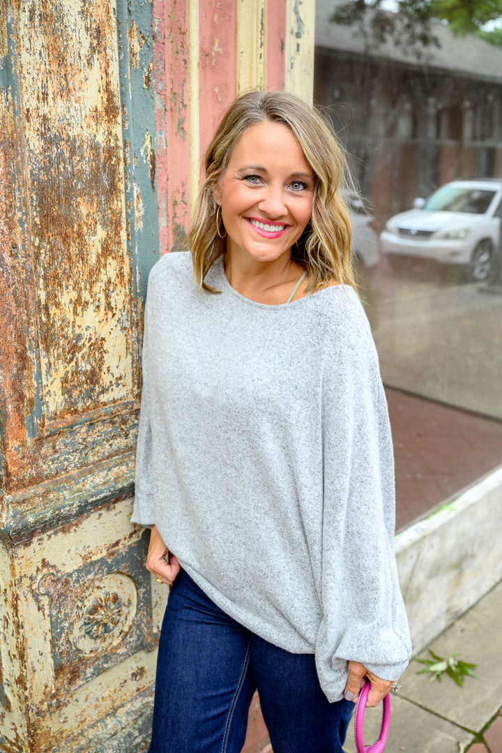 Fly with Me Batwing Sleeve Fall Knit Sweater