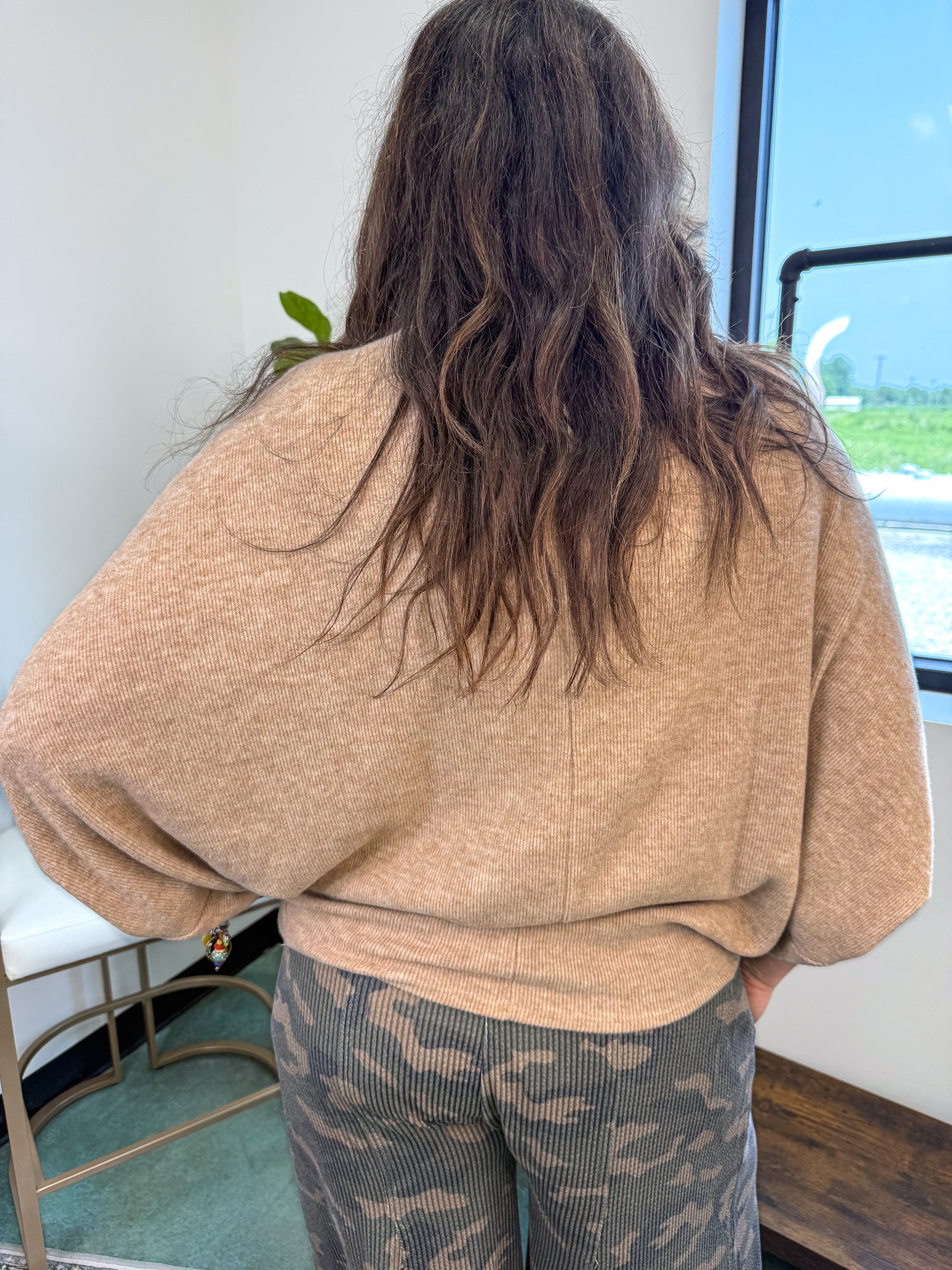 Fly with Me Batwing Sleeve Fall Knit Sweater