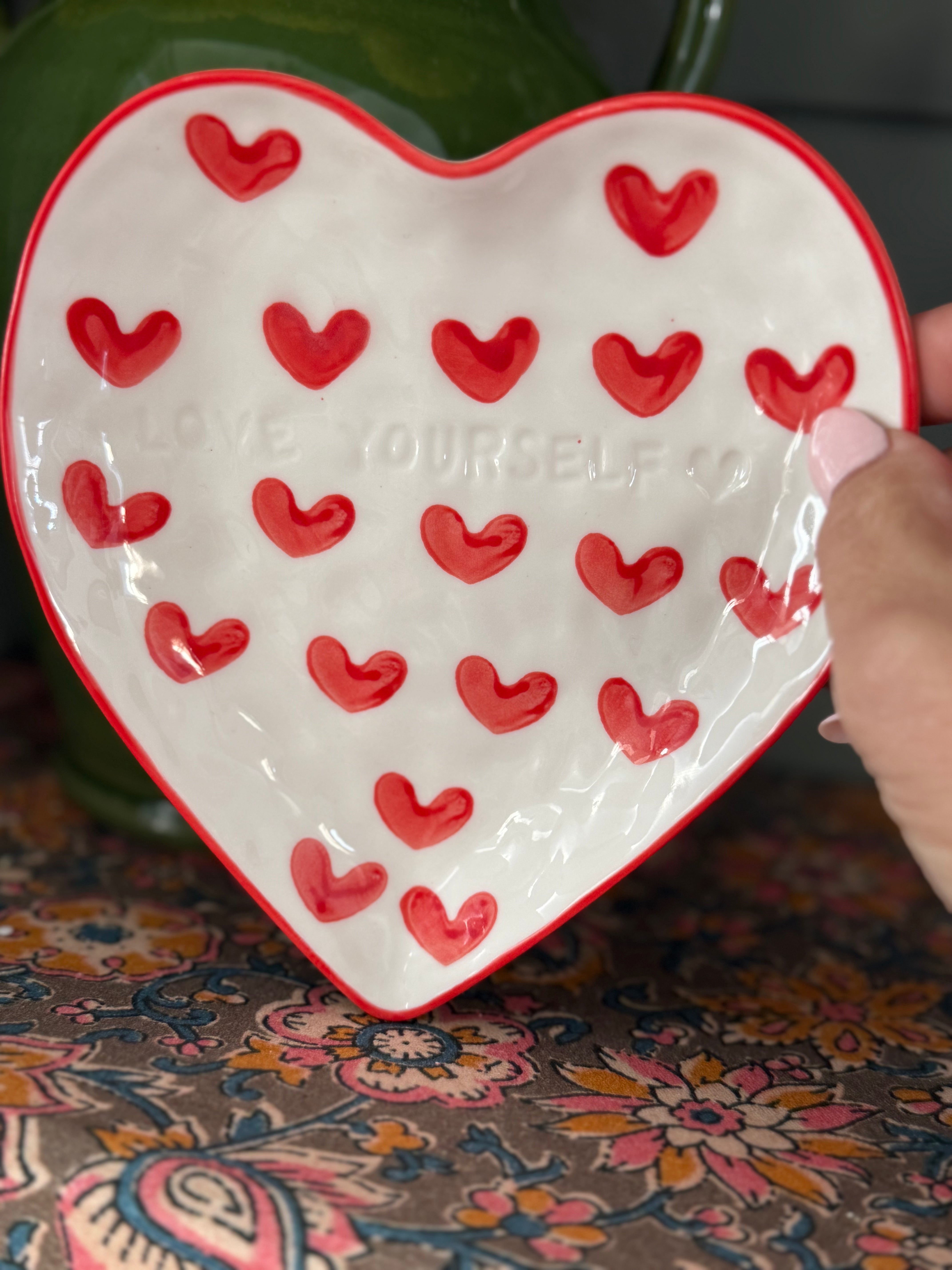 Heart Cup and Saucer