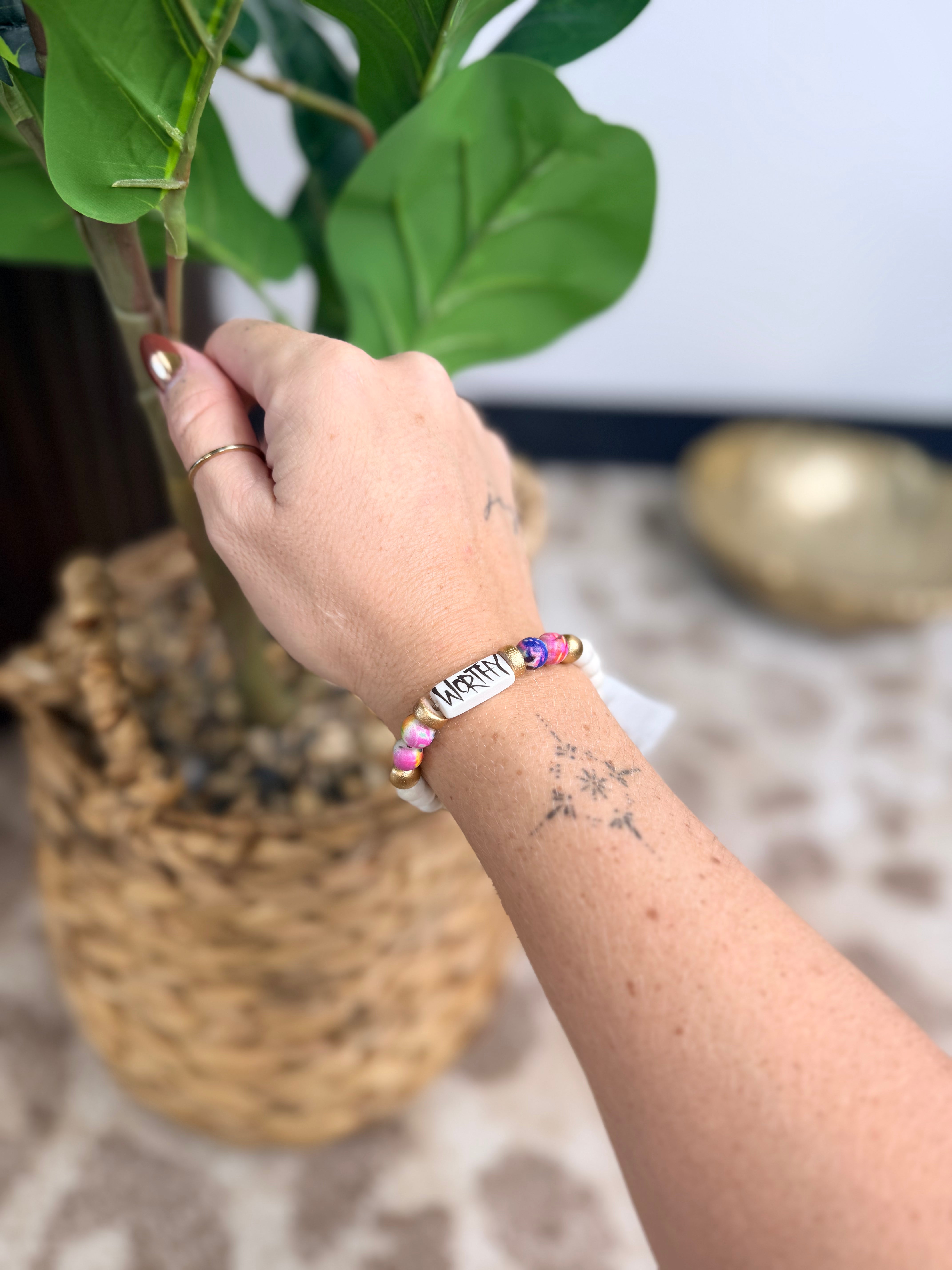 Manifest Bead Bracelet - Worthy