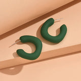 Chic Geometry Earrings - Green