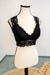Gentle Grace Bralette - Black DOORBUSTER