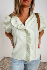 Gentle Charm Top - Sage