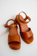 Gold Chunky Platform Sandals