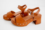 Gold Chunky Platform Sandals