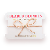 Beaded Blondes Champagne Pearl Bow Bracelet